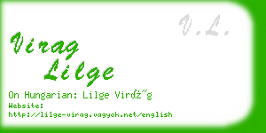 virag lilge business card